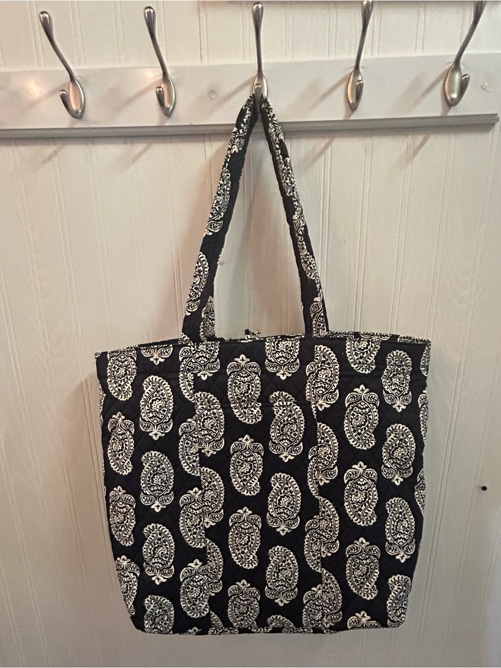 NWT Vera Bradley Original Tote Iconic Paisley Moonless Night